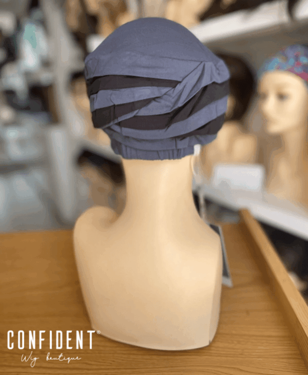Shanti Turban Mixed Color - Blue/Black - Imagen 3